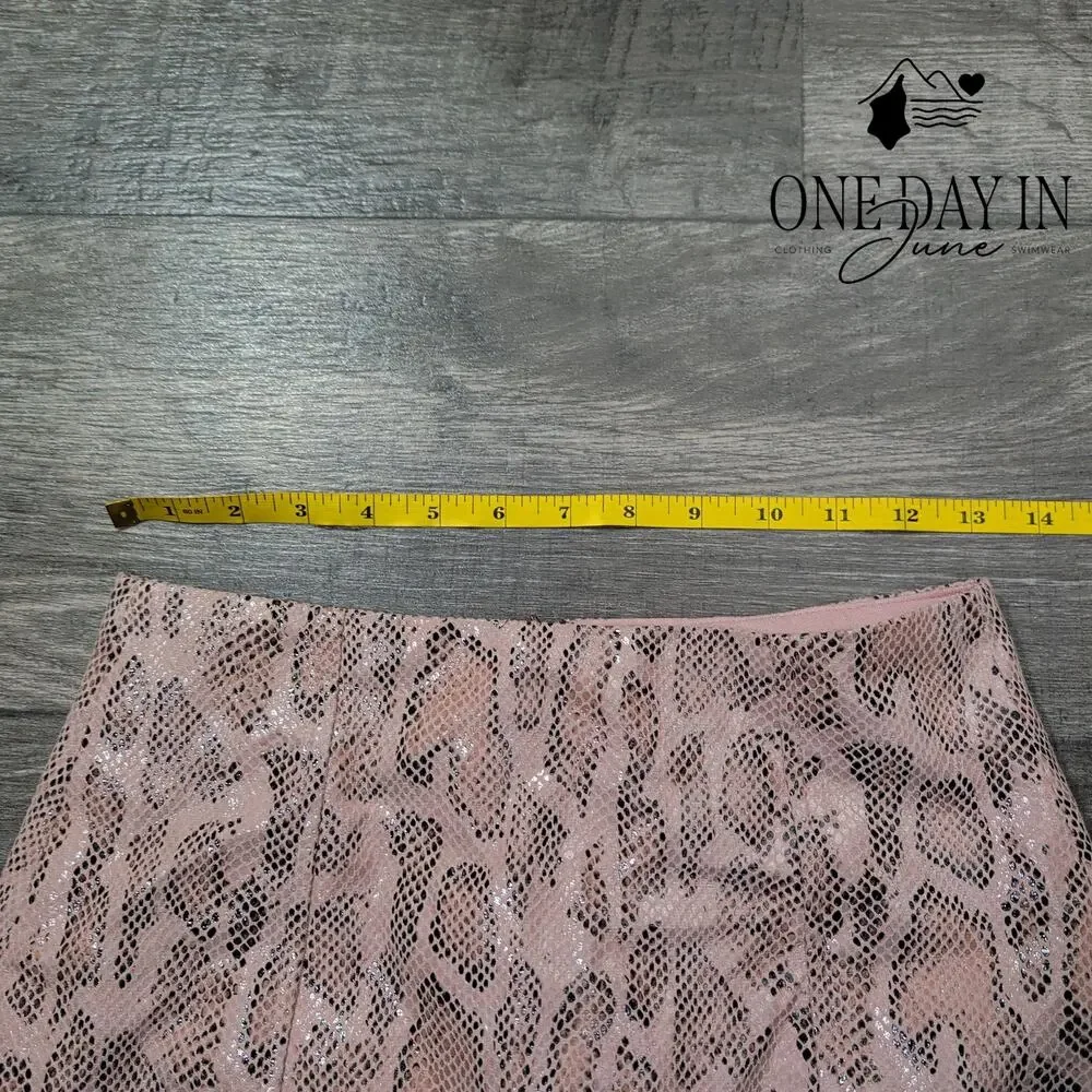 Fate Snake Skin Print Mini SKirt Size M
